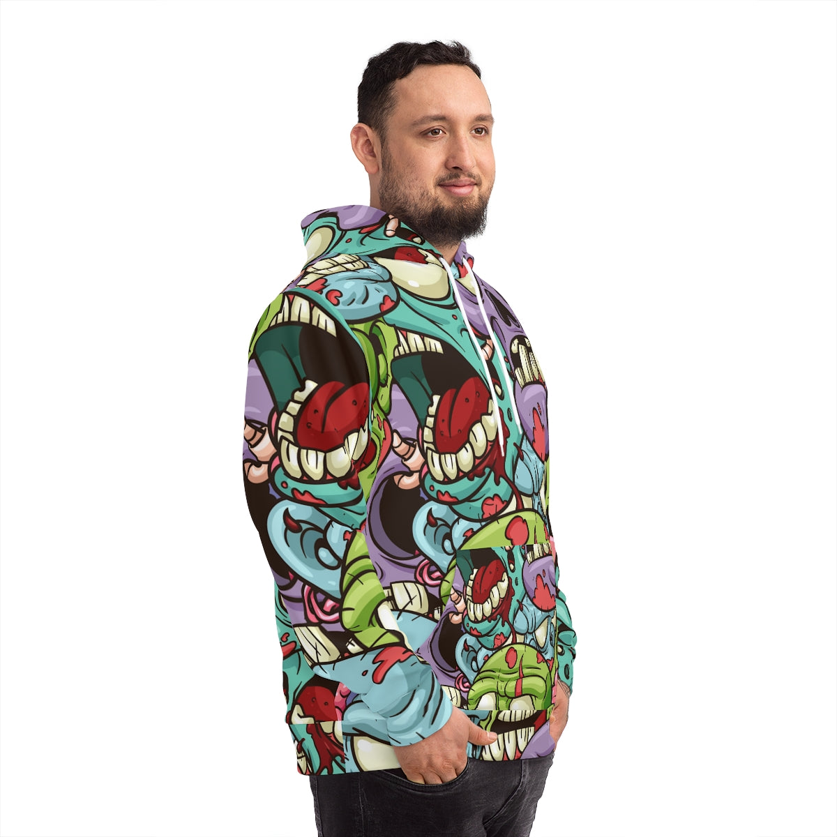 AOP Fashion Hoodie Zombie