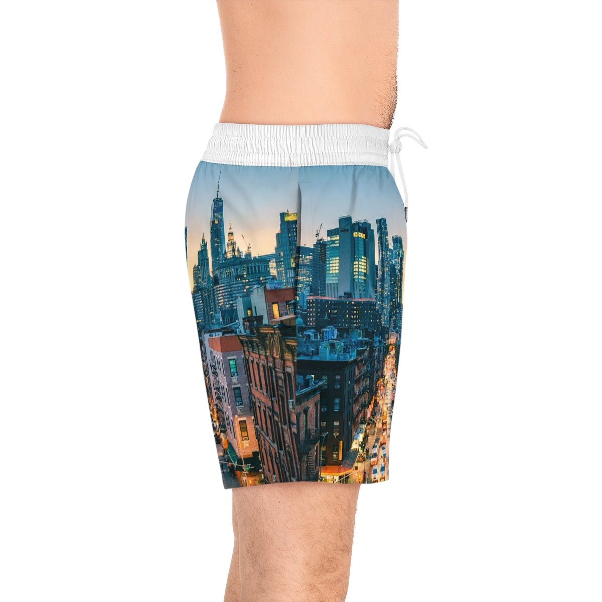 Men's Mid-Length Swim Shorts (AOP) NYC