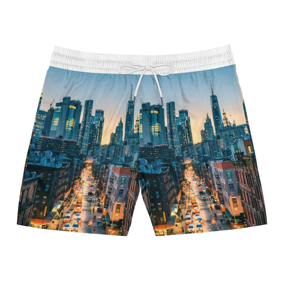 Men's Mid-Length Swim Shorts (AOP) NYC