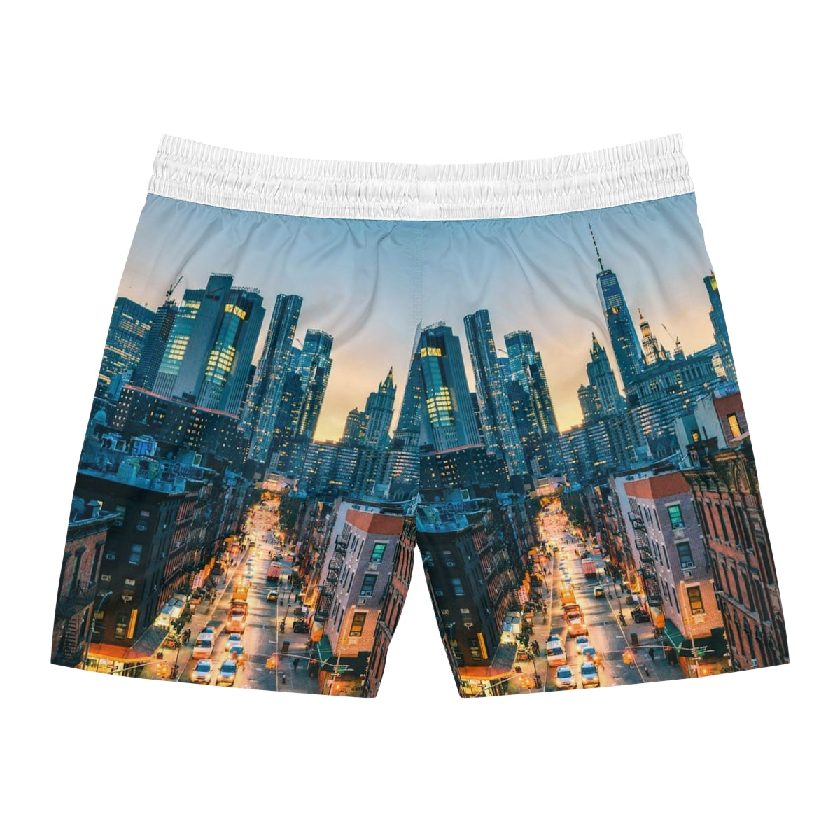 Men's Mid-Length Swim Shorts (AOP) NYC