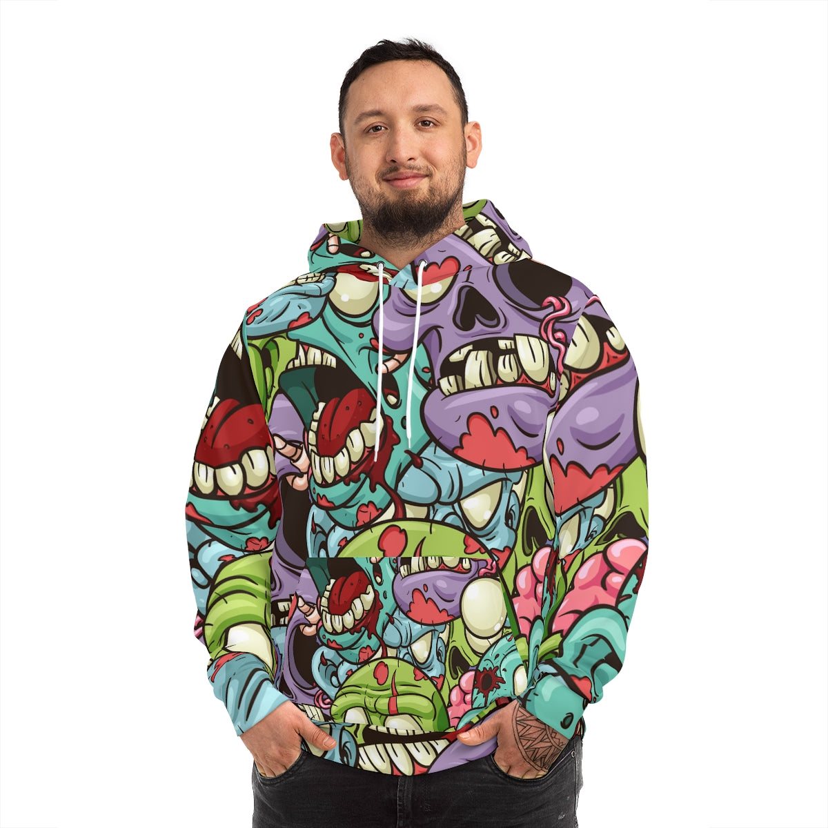 AOP Fashion Hoodie Zombie