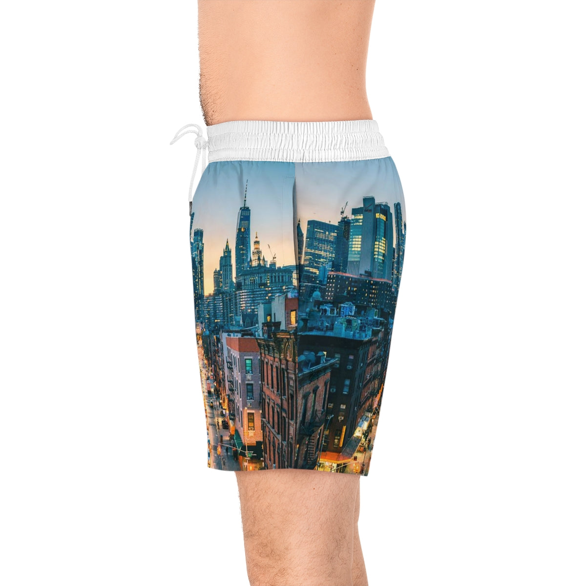 Men's Mid-Length Swim Shorts (AOP) NYC